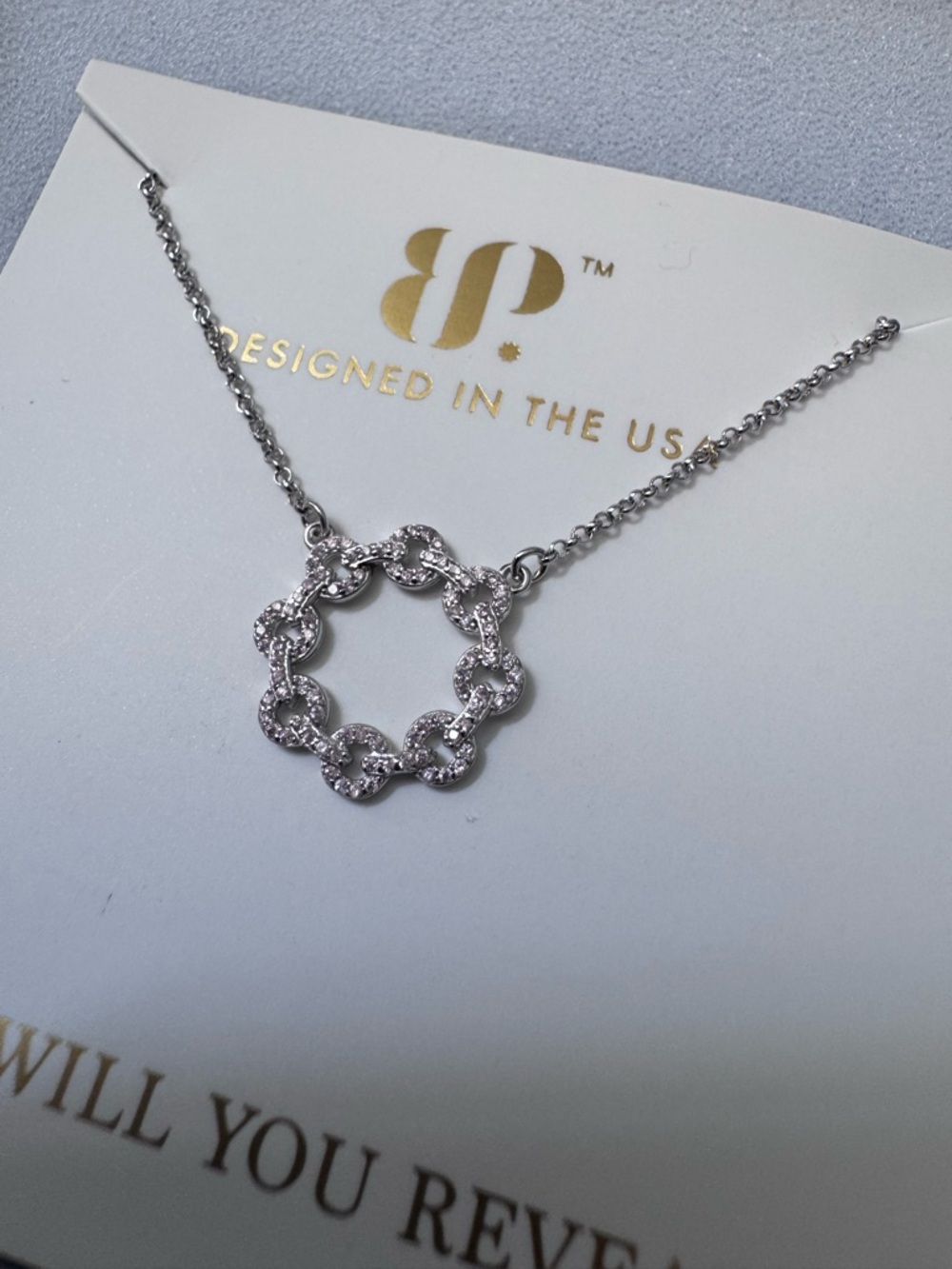 Bomb Party Sterling Silver Pave Circle Link Necklace - The Infinite Chain